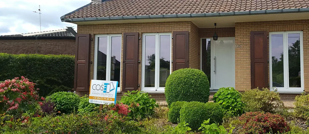 PVC windows and door as coherent custom work