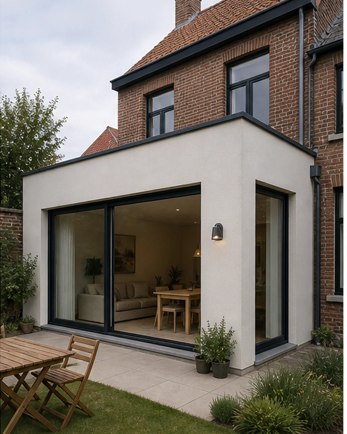 Completed compact extension as a result of a planned project