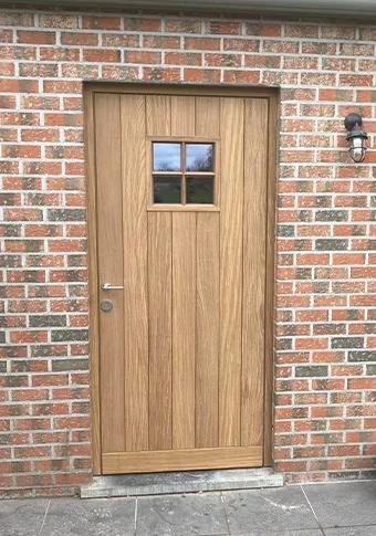 houten deur afromosia naturel kader
